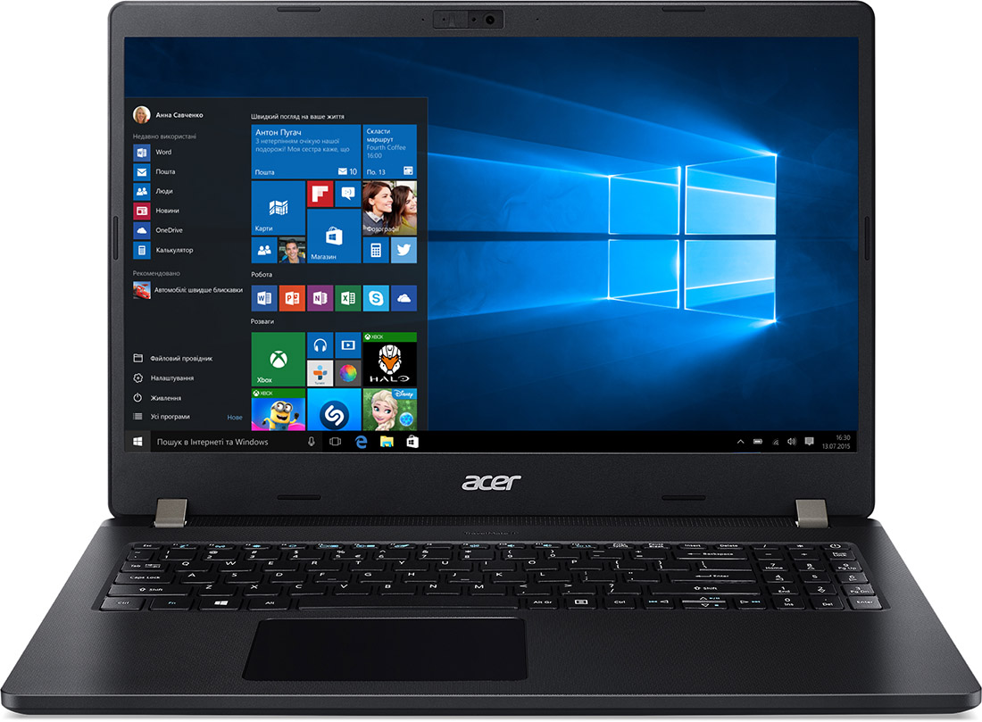 Ноутбук Acer TravelMate P2 TMP215-52-529S, 15.6" IPS, Core i5 10210U/ 8Gb/ 256SSD/ Black (NX.VLLER.00G)