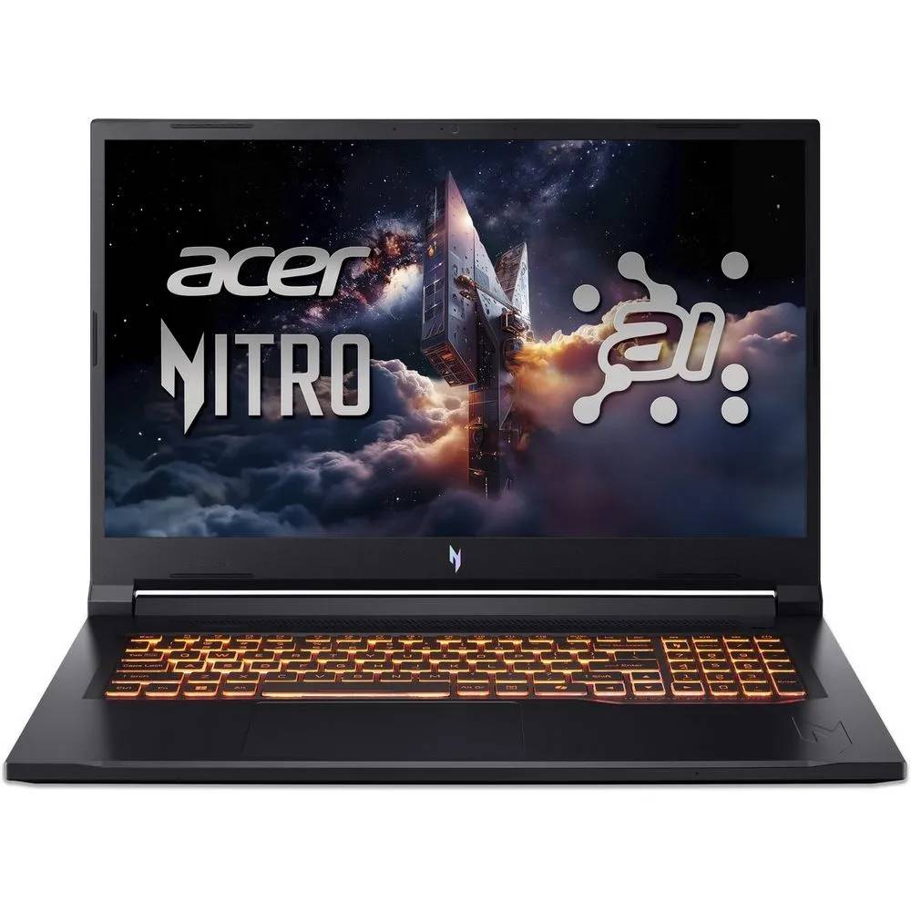 Ноутбук Acer Nitro V 17 AI ANV17-41-R9Q9, 17.3" IPS, Ryzen AI 5 260/ 16Gb/ 1TbSSD/ RTX 5060 8Gb/ Black (NH.QYVCD.007)