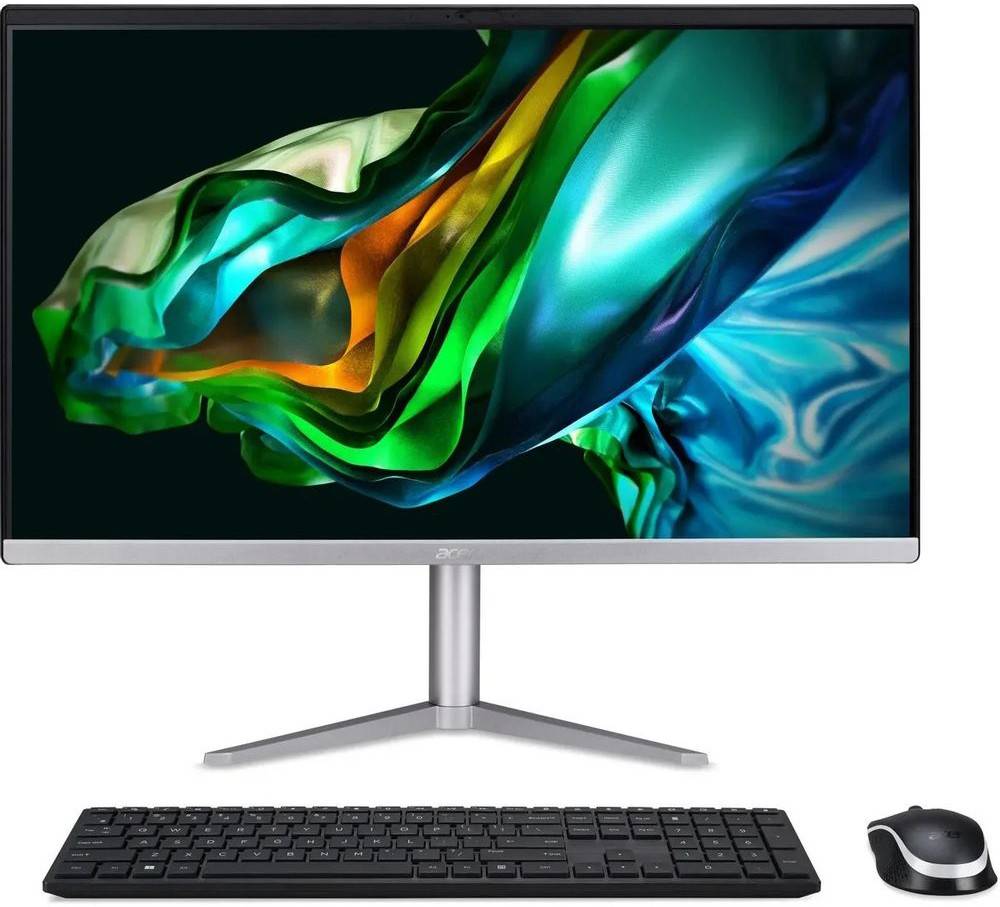 Моноблок Acer Aspire C24-1300 (DQ.BL0CD.00A), 23.8" IPS, Ryzen 5 7520U/ 8Gb/ 512SSD/ Silver