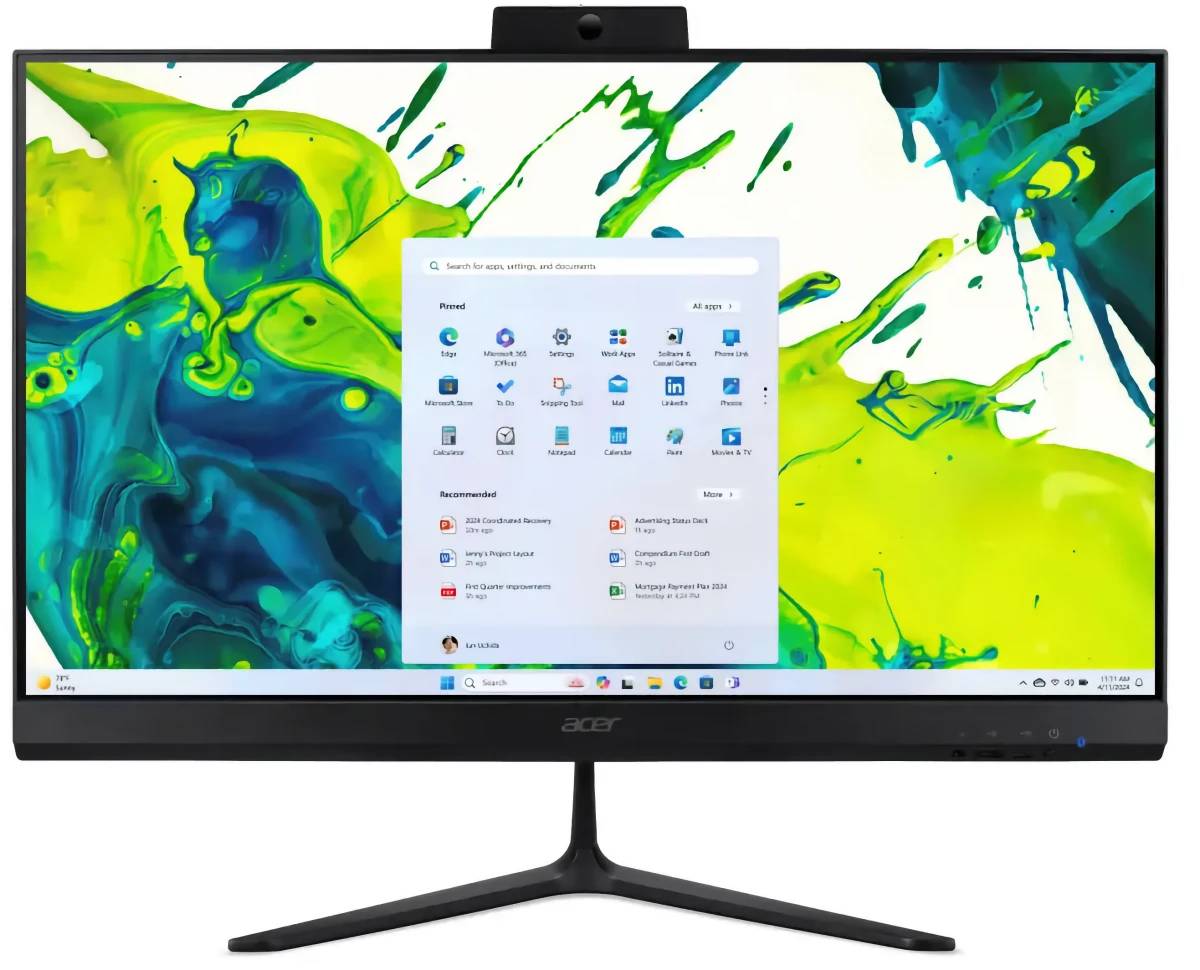 Моноблок Acer Aspire C27B-GKRK, 27" IPS, Ryzen 7 350/ 16Gb/ 512SSD/ Black (DQ.BQQCD.002)