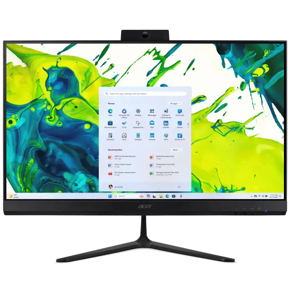Моноблок Acer Aspire C27B, 27" IPS, Core Ultra 7 255U/ 16Gb/ 512SSD/ Black (DQ.BT2CD.001)