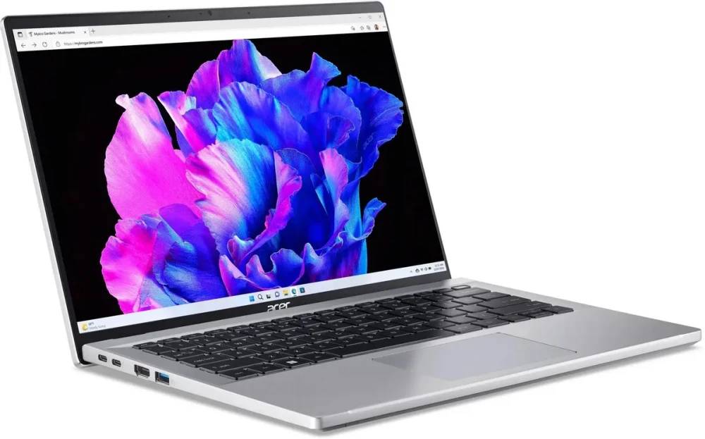 Ноутбук Acer Swift Go 14 SFG14-71, 14" OLED, Core i5 1335U/ 16Gb/ 512/ Silver (NX.KY7ER.001)