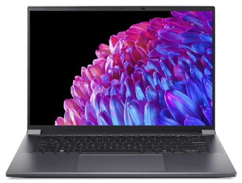 Ноутбук Acer Swift X SFX14-72G-76LG, 14.5" OLED, Core Ultra 7 155H/ 16Gb/ 1TbSSD/ RTX 4060 8Gb/ W11/ Grey (NX.KR8CD.001)