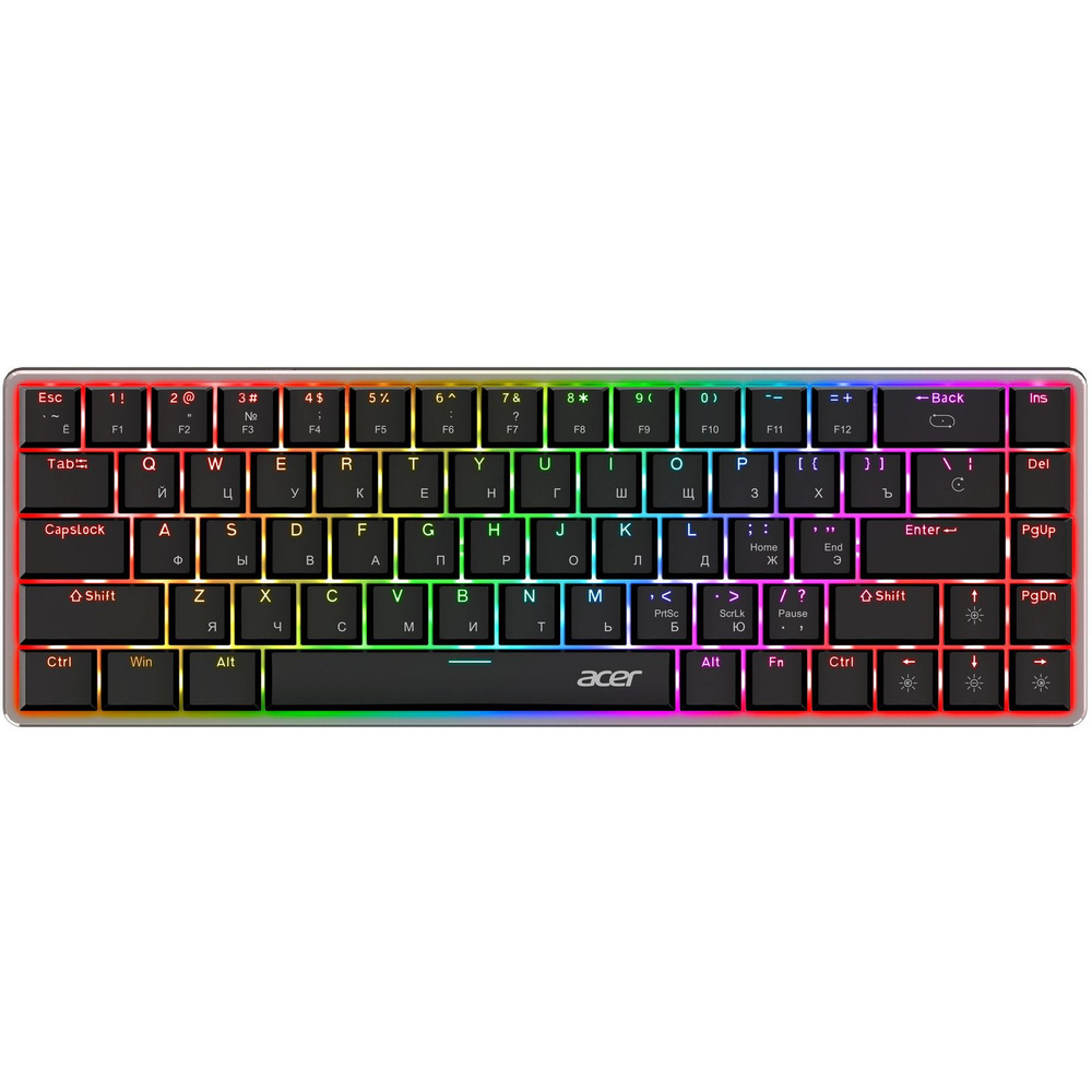 Клавиатура Acer OKW302 ZL.KBDCC.01C, USB, серебристый