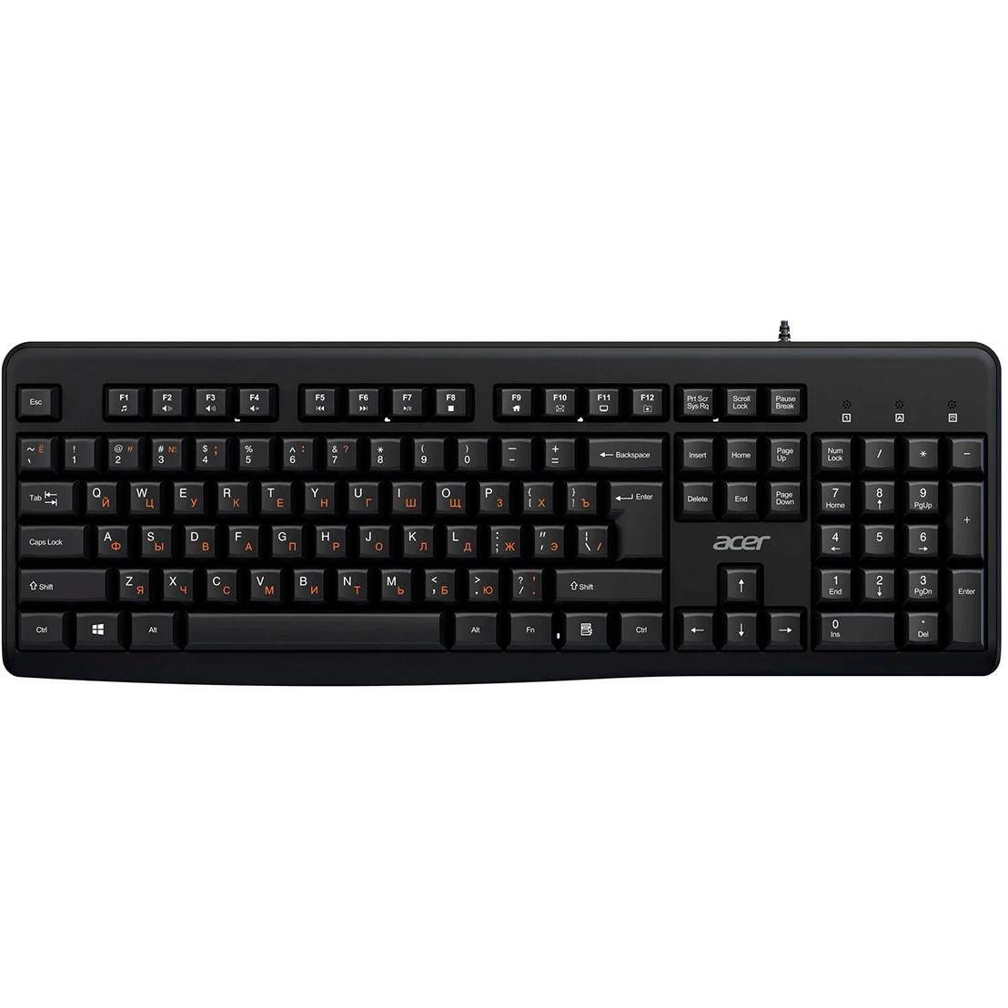 Клавиатура Acer OKW500 ZL.KBDEE.01T, USB, черный