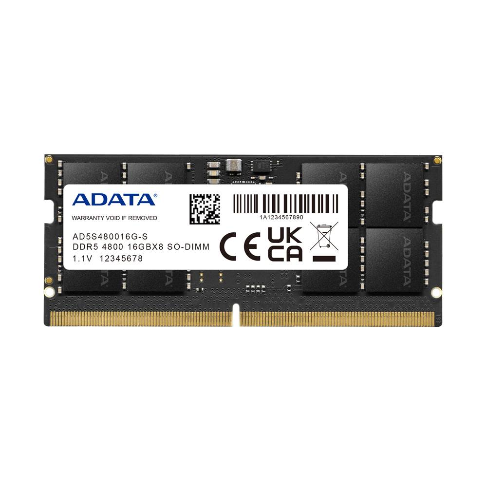 Оперативная память для ноутбука 16Gb AData AD5S480016G-S, SODIMM DDR V, PC-38400, 4800MHz