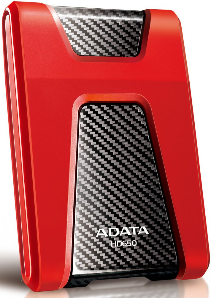 Внешний HDD 1Tb AData HD650 AHD650-1TU31-CRD, USB3.1, Red