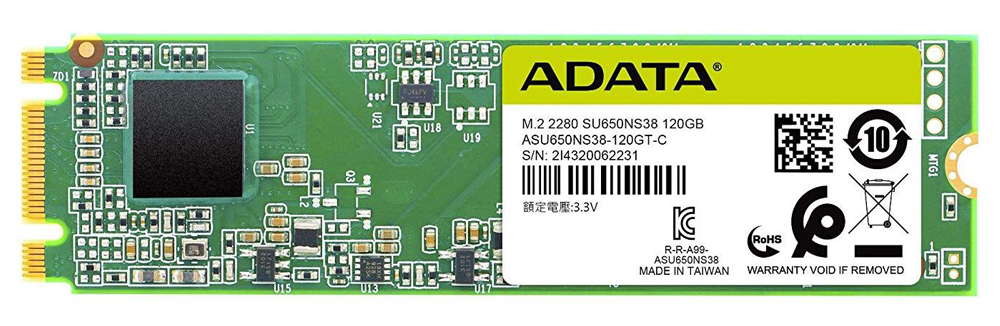 120Gb SSD AData Ultimate SU650 ASU650NS38-120GT-C, (550/510), SATA M.2