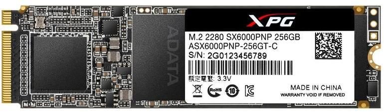 256Gb SSD AData XPG SX6000 Pro ASX6000PNP-256GT-C, (2100/1200), NVMe M.2
