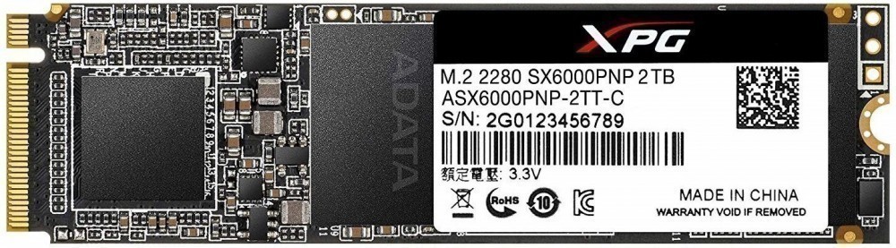 2Tb SSD AData XPG SX6000 Pro ASX6000PNP-2TT-C, (2100/1400), NVMe M.2