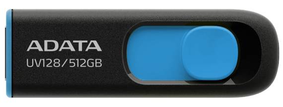 512Gb AData UV128 AUV128-512G-RBE, USB3.0, Black/Blue