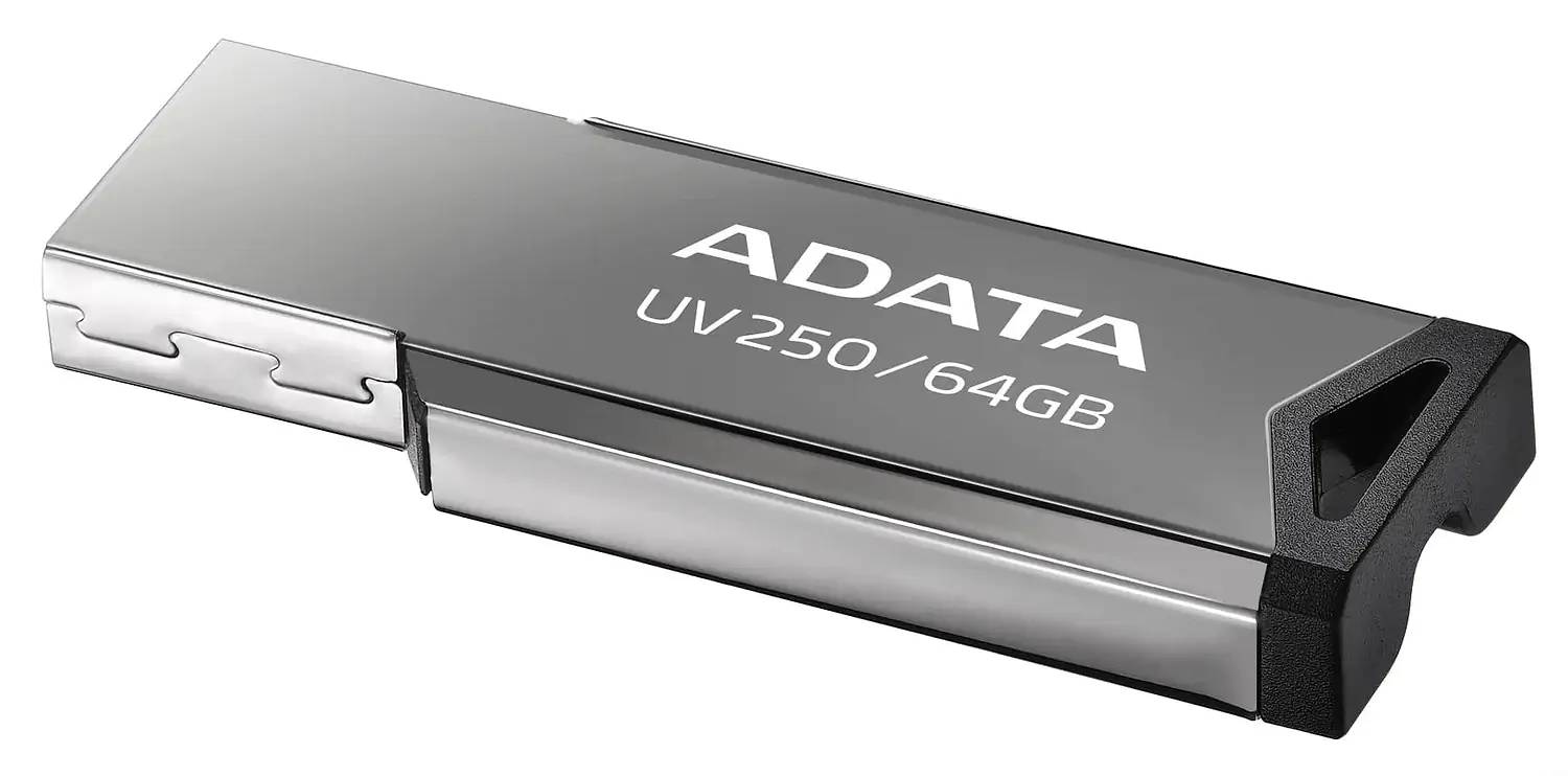 64Gb AData UV250 AUV250-64G-RBK, USB2.0, Black
