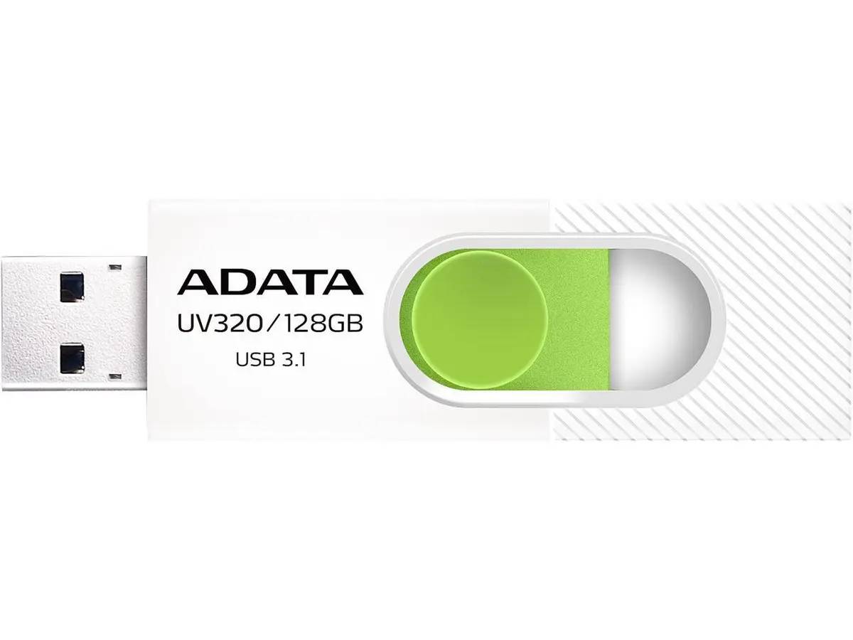 128Gb AData UV320 AUV320-128G-RWHGN, USB3.2, White/Green