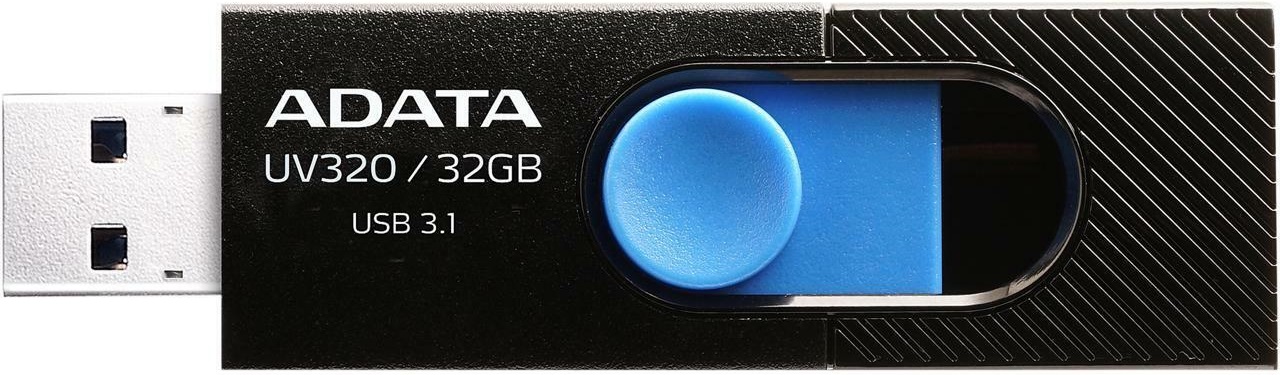 32Gb AData UV320 AUV320-32G-RBKBL, USB3.2, Black/Blue