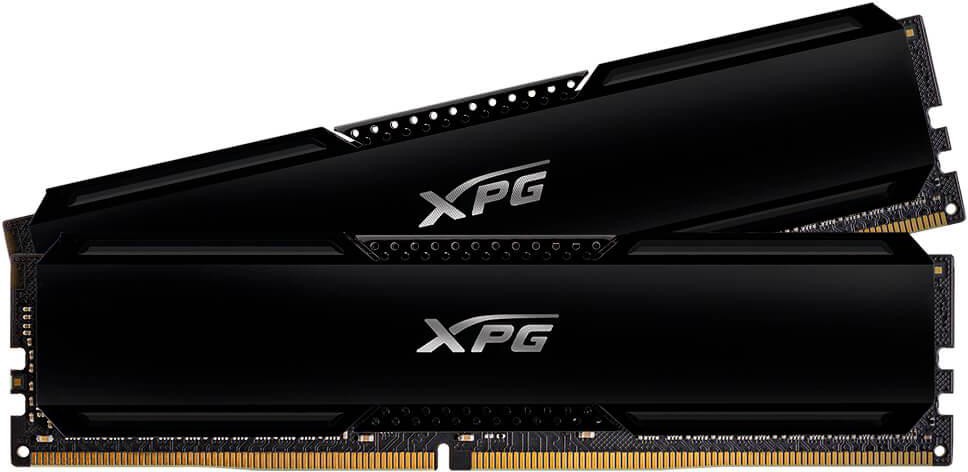 Оперативная память 32Gb AData XPG Gammix D20 Black AX4U320016G16A-DCBK20, DDR IV, PC-25600, 3200MHz kit 2x16Gb