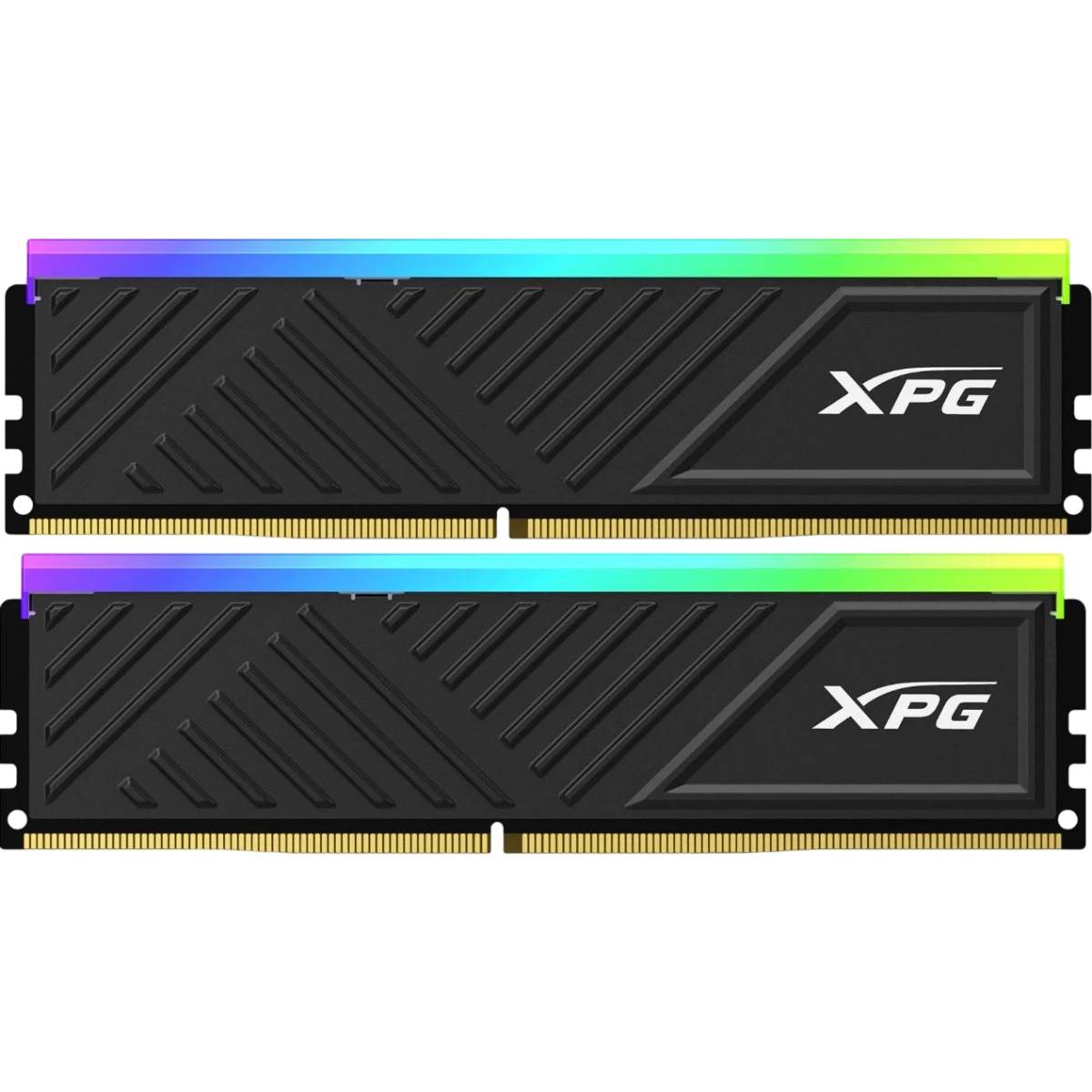 Оперативная память 32Gb AData XPG Spectrix D35G RGB Black AX4U320016G16A-DTBKD35G, DDR IV, PC-25600, 3200MHz, kit 2x16Gb