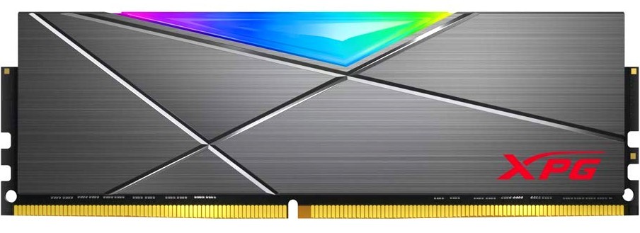 Оперативная память 16Gb AData XPG Spectrix D50 RGB Grey AX4U320016G16A-ST50, DDR IV, PC-25600, 3200MHz