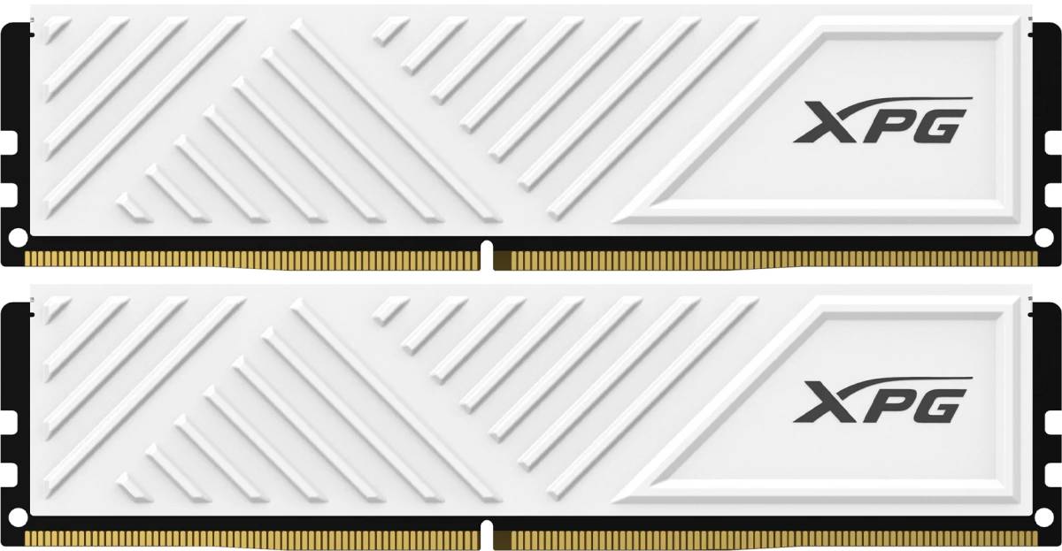 Оперативная память 64Gb AData XPG Gammix D35 White AX4U320032G16A-DTWHD35, DDR IV, PC-25600, 3200MHz, kit 2x32Gb