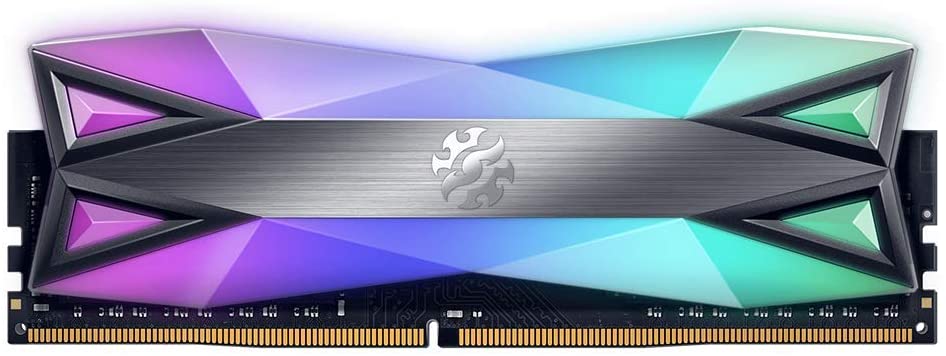 Оперативная память 8Gb AData XPG Spectrix D60G RGB Grey AX4U32008G16A-ST60, DDR IV, PC-25600, 3200MHz