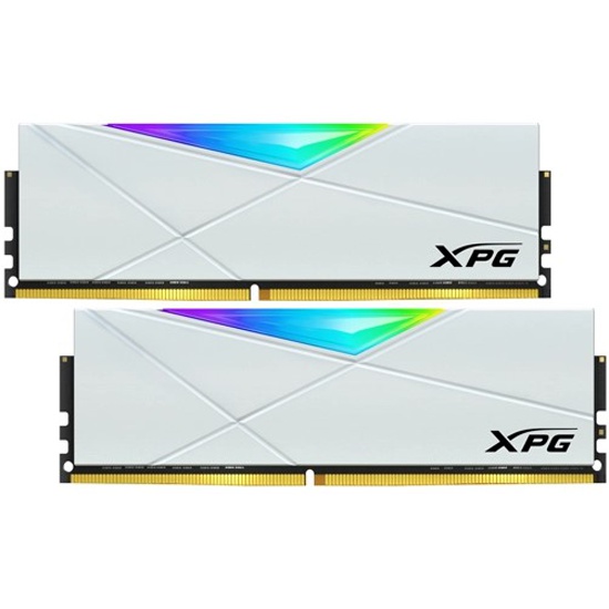 Оперативная память 16Gb AData XPG Spectrix D50 RGB White AX4U36008G18I-DW50, DDR IV, PC-28800, 3600MHz, kit 2x8Gb