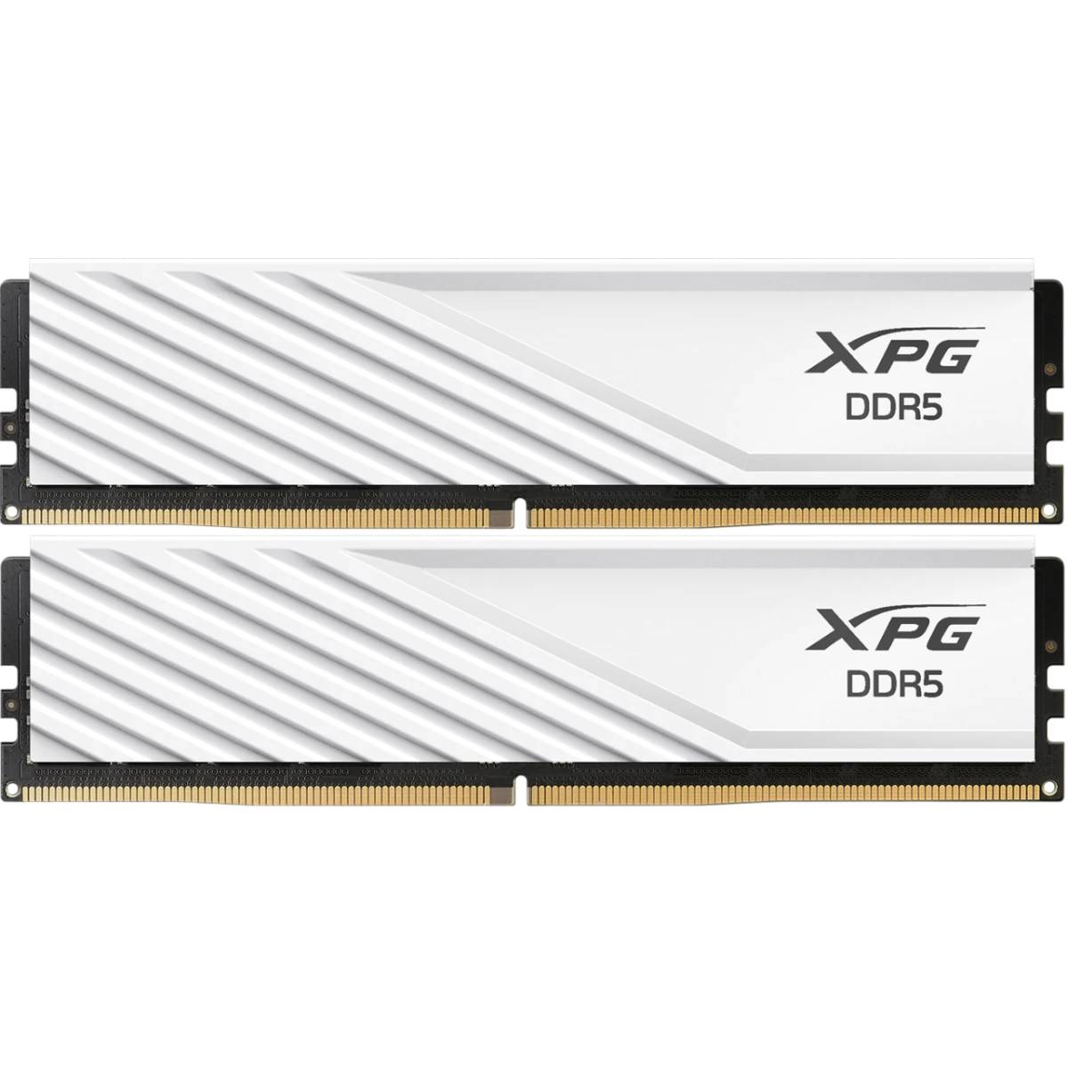 Оперативная память 16Gb AData XPG Lancer Blade White AX5U5600C468G-DTLABWH, DDR V, PC-44800, 5600MHz, kit 2x8Gb