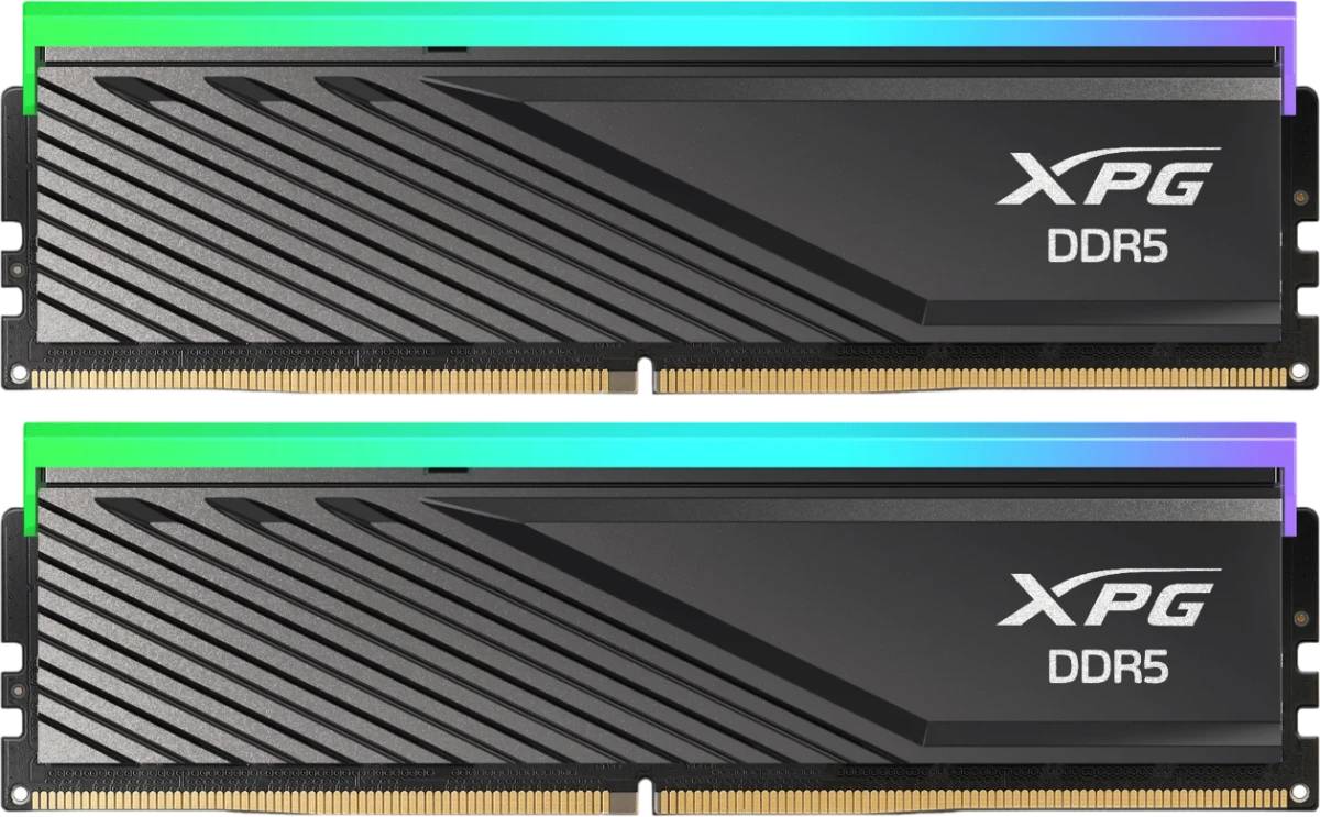 Оперативная память 32Gb AData XPG Lancer Blade RGB AX5U6000C2816G-DTLABRBK, DDR V, PC-48000, 6000MHz, kit 2x16Gb