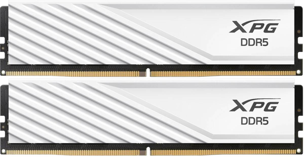 Оперативная память 32Gb AData XPG Lancer Blade White AX5U6000C2816G-DTLABWH, DDR V, PC-48000, 6000MHz, kit 2x16Gb