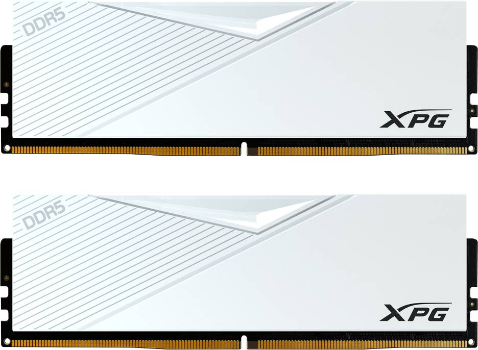 Оперативная память 64Gb AData XPG Lancer White AX5U6000C3032G-DCLAWH, DDR V, PC-48000, 6000MHz, kit 2x32Gb