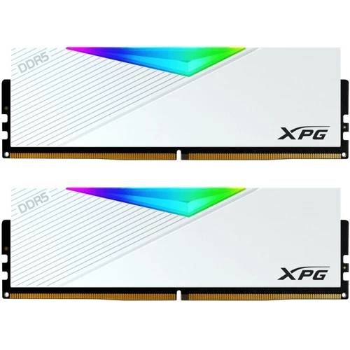 Оперативная память 96Gb AData XPG Lancer RGB White AX5U6000C3048G-DCLARWH, DDR V, PC-48000, 6000MHz, kit 2x48Gb