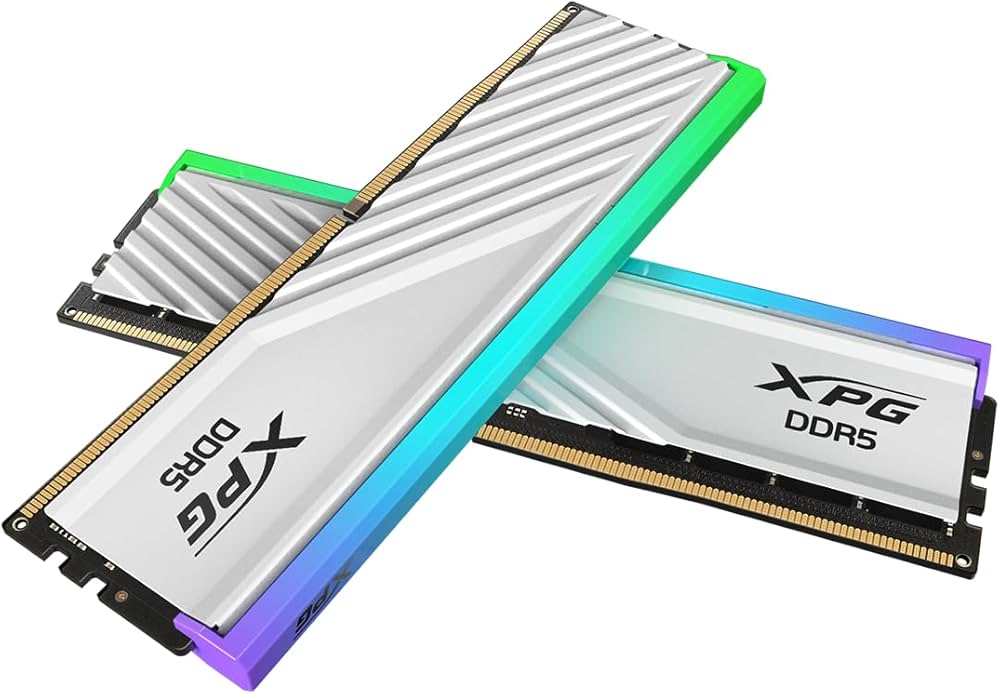 Оперативная память 32Gb AData XPG Lancer Blade White AX5U6000C4816G-DTLABWH, DDR V, PC-48000, 6000MHz, kit 2x16Gb