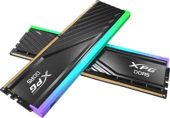 Оперативная память 96Gb AData XPG Lancer Blade RGB AX5U6400C3248G-DCLARBK, DDR V, PC-51200, 6400MHz, kit 2x48Gb