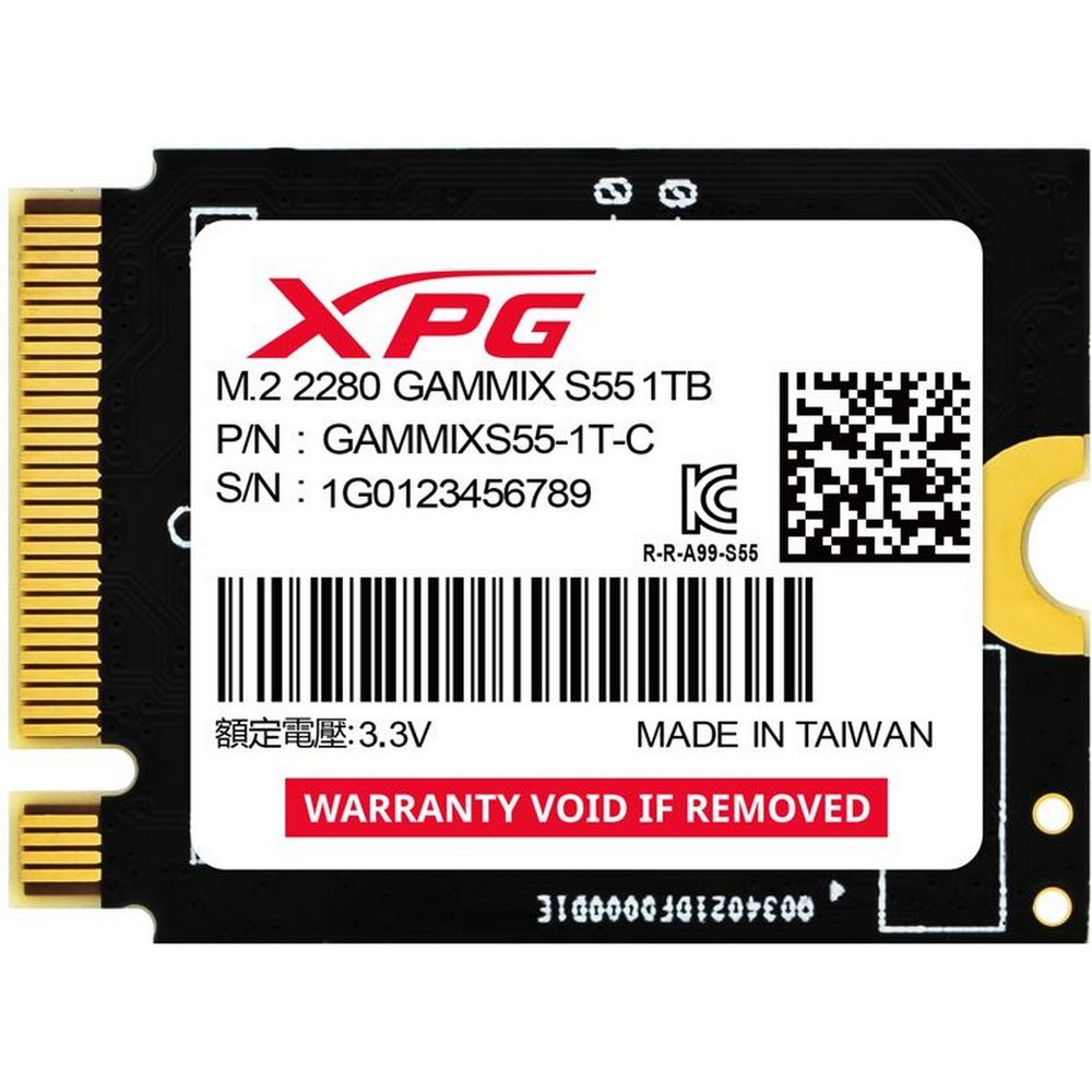 1Tb SSD AData XPG Gammix S55 SGAMMIXS55-1T-C, (5000/3700), NVMe M.2