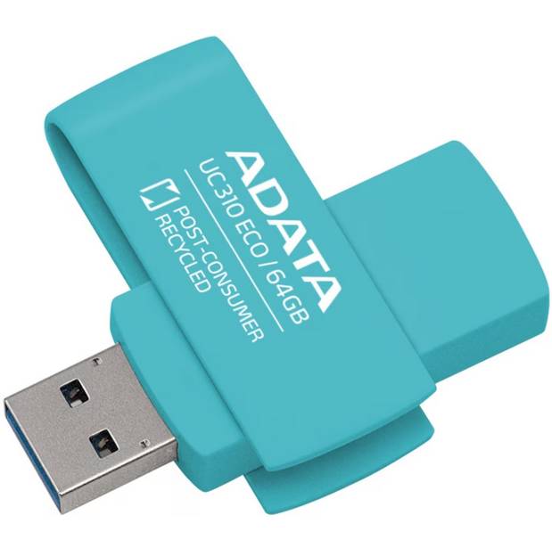 64Gb AData UC310 Eco UC310E-64G-RGN, USB3.2, Green