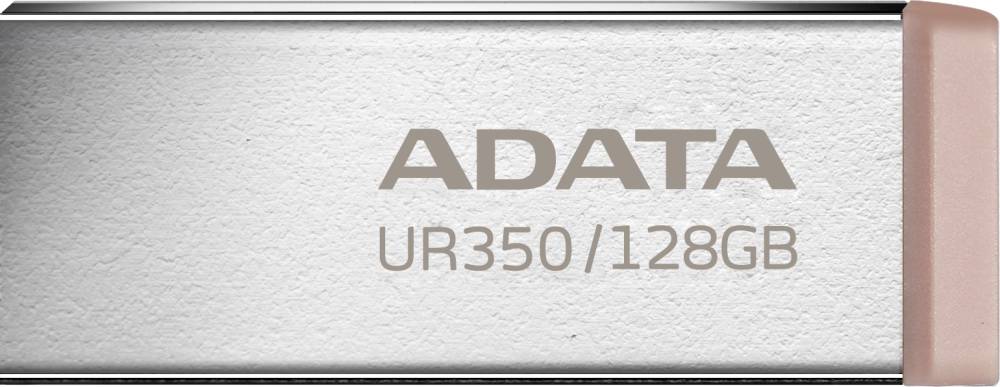 128Gb AData UR350 UR350-128G-RSR/BG, USB3.2, серебристый/коричневый