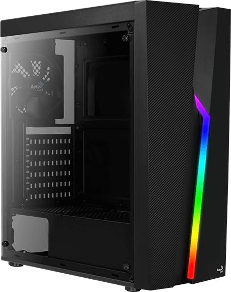 Корпус Aerocool Bolt A-BK-v1 Black, без БП, ATX