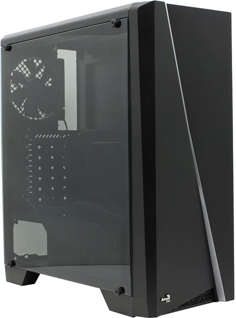 Корпус Aerocool Cylon Black, без БП, ATX