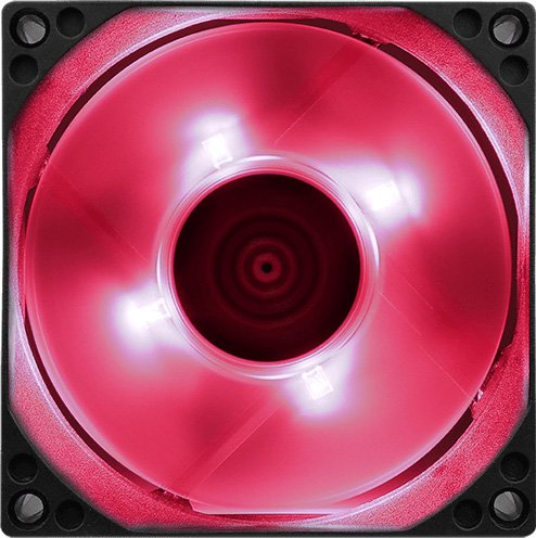 Вентилятор 8x8см Aerocool Motion 8 Red-3P