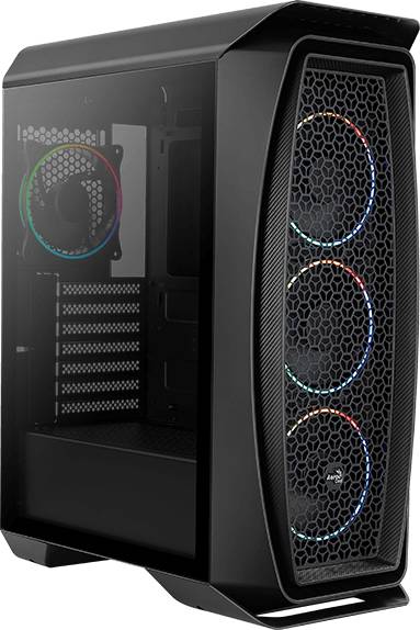 Корпус Aerocool Aero One Eclipse-G-BK-v1 черный, без БП, ATX