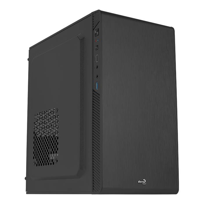 Корпус AeroCool CS-106-S-BK-v1 Black, без БП, mATX