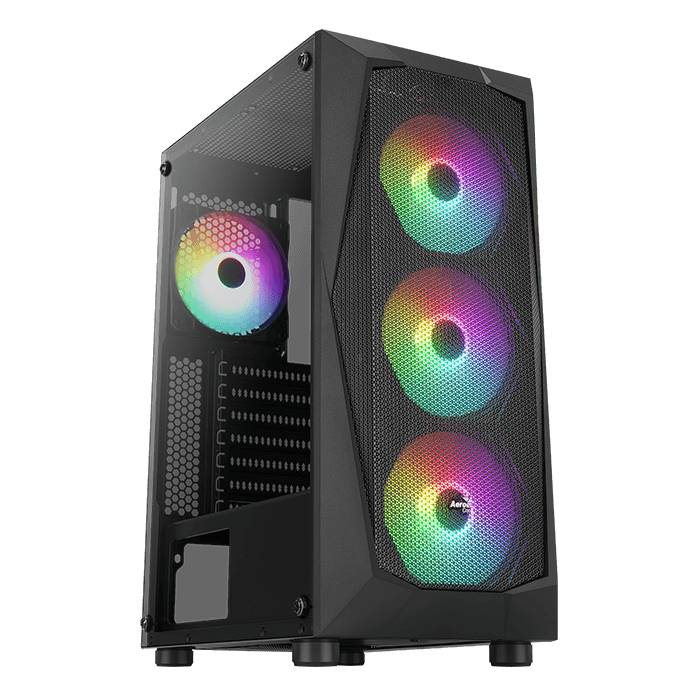 Корпус Aerocool Falcon ARGB Falcon-G-BK-V2, без БП, ATX