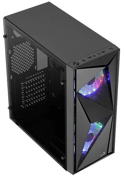 Корпус Aerocool Glider Cosmo-G-BK-v1 Black, без БП, ATX