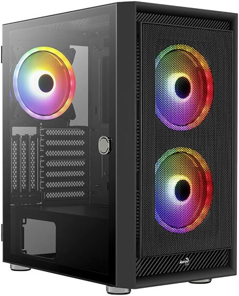 Корпус Aerocool Graphite-G-BK-v2, без БП, ATX, черный