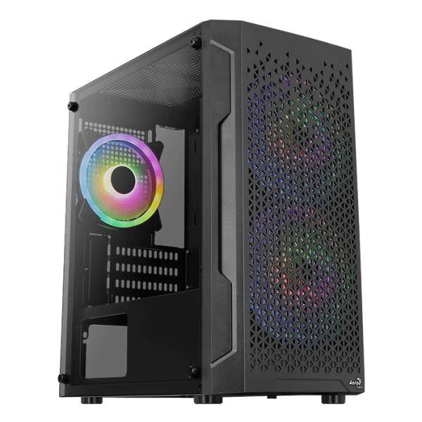 Корпус Aerocool Trinity Mini-G-BK-v2 Black, без БП, mATX