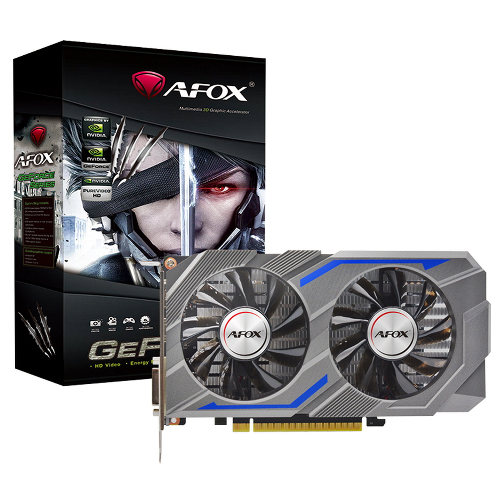 Видеокарта GeForce GTX 1650, 4Gb GDDR6 128bit, AFox AF1650-4096D6H1-V4, RTL