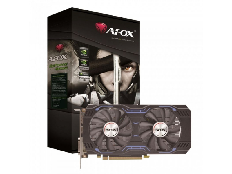 Видеокарта GeForce GTX 1660 Super, 6Gb GDDR6 192bit, AFox AF1660S-6144D6H1-V2, RTL