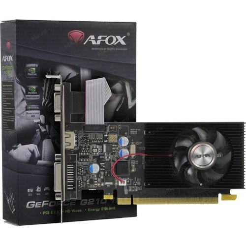 Видеокарта GeForce GT 210, 1Gb DDR2 64bit, AFox AF210-1024D2LG2