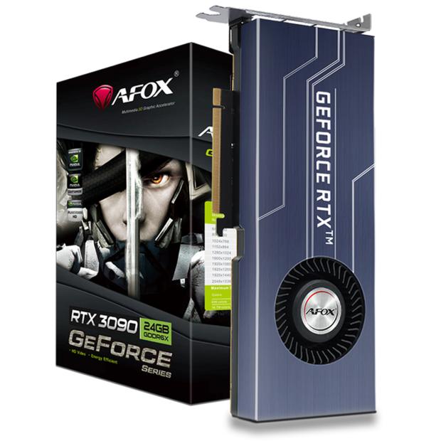 Видеокарта GeForce RTX 3090, 24Gb GDDR6X 384bit, AFox AF3090-24GD6XH7, RTL