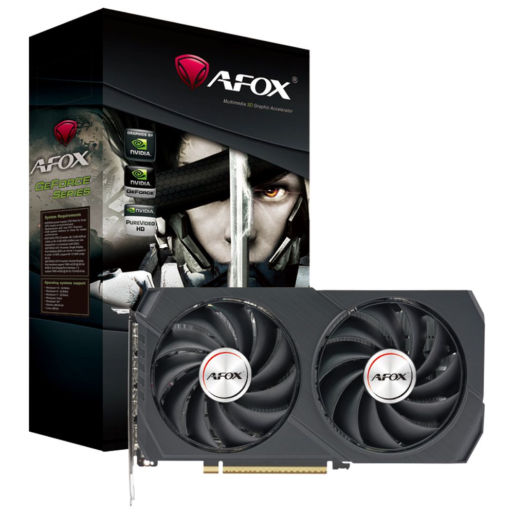 Видеокарта GeForce RTX 5050, 8Gb GDDR6 128bit, Afox RTX 5050 GAMING 8GB AF5050-8GD6H6-V2, RTL