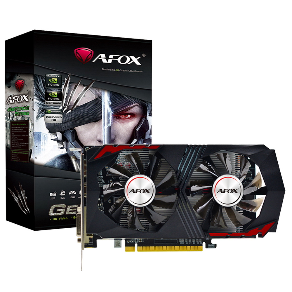 Видеокарта GeForce GTX 750 Ti, 4Gb GDDR5 128bit, AFox AF750TI-4096D5H1-V2, RTL