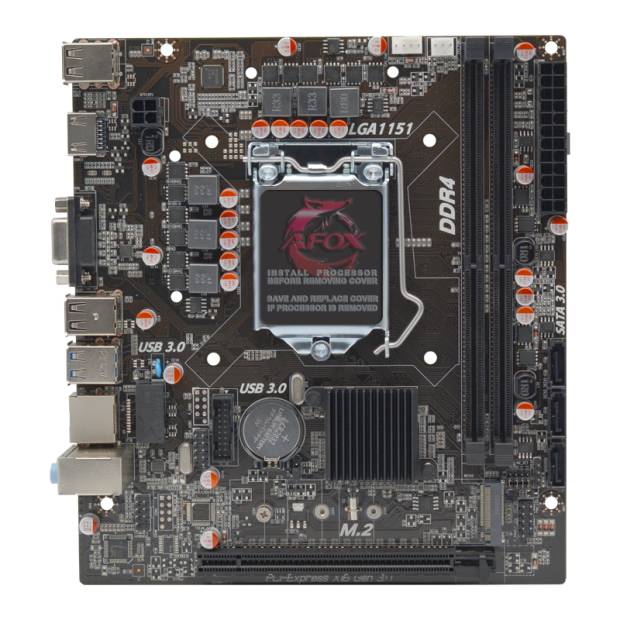 Материнская плата Afox IH310C-MA6-V4, LGA1151, (VGA, HDMI), 2xDDR IV, mATX